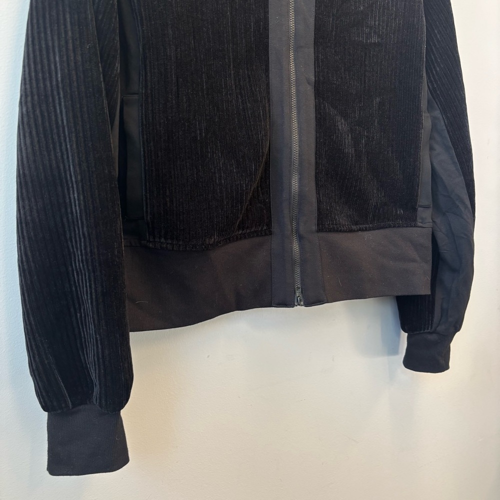 Cabi Team Jacket Medium Black Zip Front Bomber Pockets Casual 4499 - Picture 6 of 13